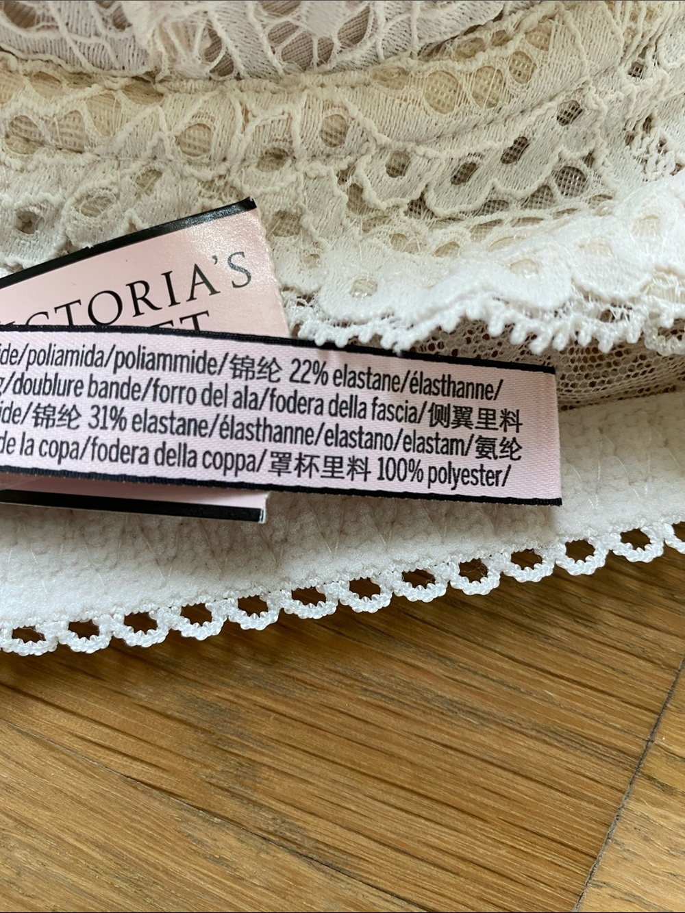NWT! Victoria's Secret Dream Angels 34DDD Ivory Lace Longline Bra - Picture 12 of 15